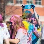 HOLI 2016 two people hugging